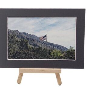 Williamson Photography Accents - American Flag on a mountain 1